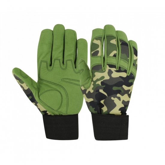 PVC Grip Camo Gloves