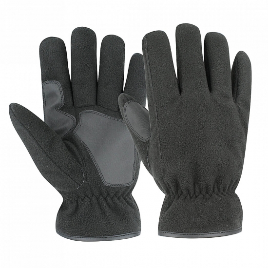Black Fleece PVC Grip Glove